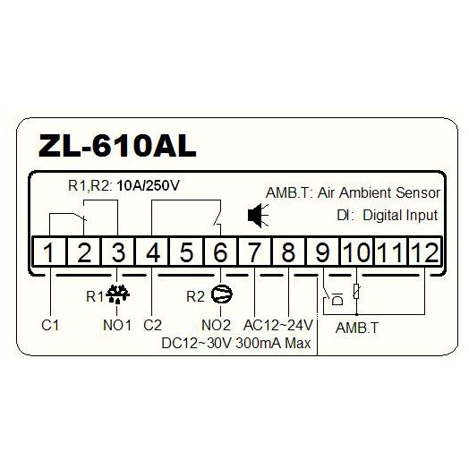 Контроллер рефрижератора ZL-610AL LilyTech