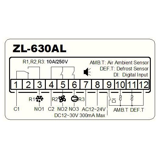 Контроллер рефрижератора ZL-630AL LilyTech